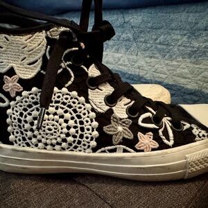 Converse Embroidered High-Top Sneakers